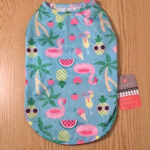 New Kyeese Wear Breathable Mesh Doggie Shirt Doggie Swim Wear Med/Large 15”x9.5”